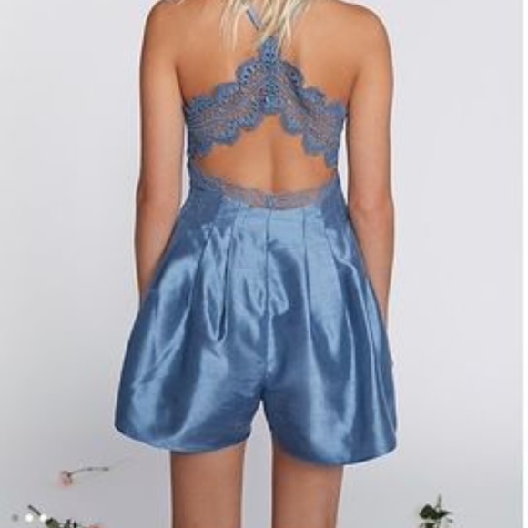 FP | Heart To Heart Crochet Floral Knit Romper - Picture 2 of 10